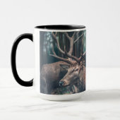 Big Brown Buck Deer mit großen Antlern Tasse (Links)