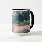 Big Brown Buck Deer mit großen Antlern Tasse (VorderseiteRechts)