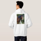 Big Brown Clydesdale Pferd, Hoodie (Schwarz voll)