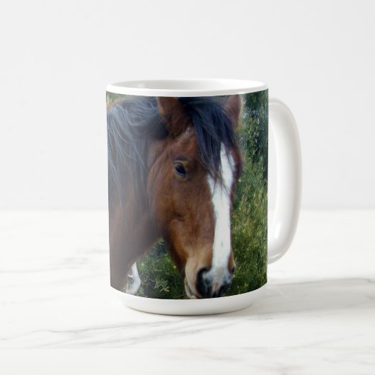 Big Brown Clydesdale Pferd, Kaffeetasse (VorderseiteRechts)
