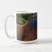 Big Brown Clydesdale Pferd, Kaffeetasse (Links)