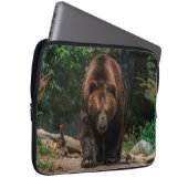Big Brown Grizzly Bär Laptopschutzhülle (Vorne Rechts)