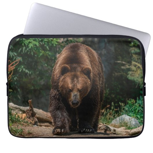 Big Brown Grizzly Bär Laptopschutzhülle (Vorderseite)