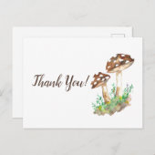 Big Brown Mushrooms Danke, dass Sie die Karte erha (Vorne/Hinten)