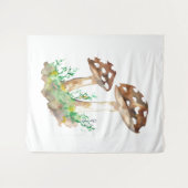 Big Brown Mushrooms Wandteppich (Vorderseite (Horizontal))