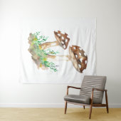 Big Brown Mushrooms Wandteppich (Beispiel (Horizontal))