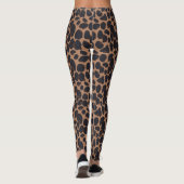 Big Brown Spots Leopard Print Animal Skin Leggings (Rückseite)