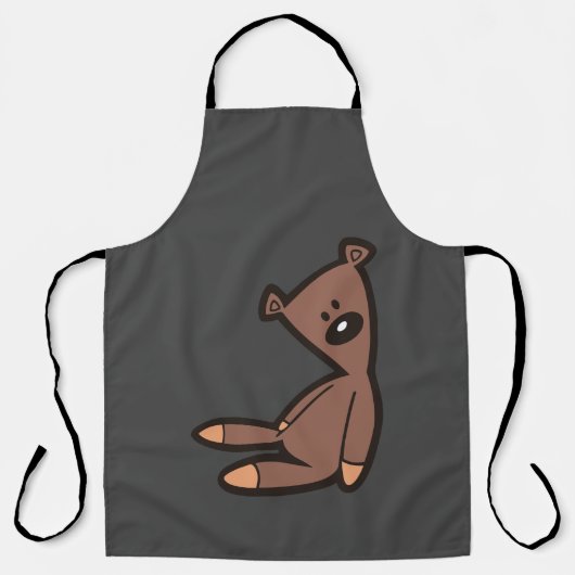Big Brown Teddy Bear Schürze (Vorderseite)