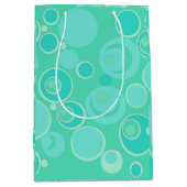 Big Bubblegble Blasen Überall Aquamarin vielen Dan Mittlere Geschenktüte (Vorderseite)