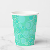 Big Bubblegble Blasen Überall Aquamarin vielen Dan Pappbecher (Vorderseite)