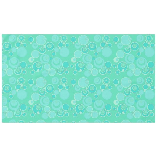 Big Bubblegble Blasen Überall Aquamarin vielen Dan Tischdecke (Vorderseite (Horizontal))