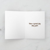 Big Buck Birthday Karte (Innenseite)