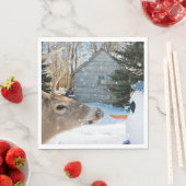 Big Buck Dee mit einem Schneemann Serviette (Beispiel)