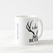 Big Buck Funny Junting Coffee Tasse (VorderseiteRechts)