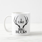Big Buck Funny Junting Coffee Tasse (Links)