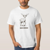 Big Buck Jagd Hirsch Design T - Shirt (Vorderseite)