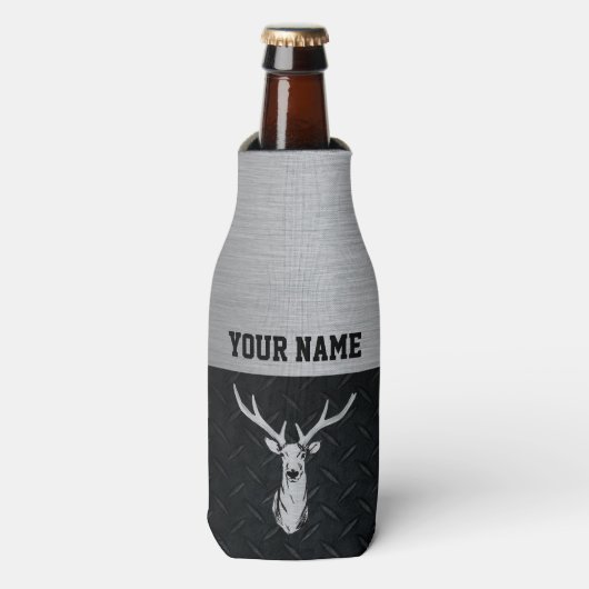Big Buck Name Biere Cooler Flaschenkühler (Flaschenvorderseite)