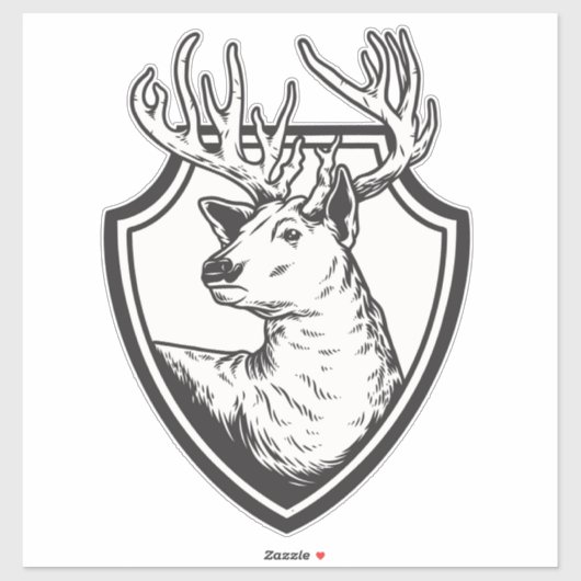 Big Buck Sticker (Blatt)