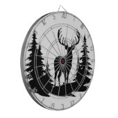 Big Buck unter Pine Tree Vector Dartscheibe (Vorderseite Links)