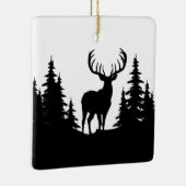 Big Buck unter Pine Tree Vector Keramikornament (Rechts)