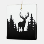 Big Buck unter Pine Tree Vector Keramikornament (Links)