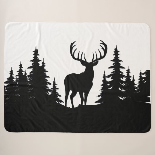 Big Buck unter Pine Tree Vector Sherpadecke (Vorderseite (Horizontal))