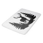 Big Buck unter Pine Trees Vector Badematte (Schrägansicht)