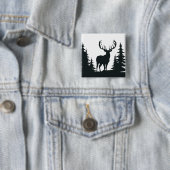 Big Buck unter Pine Trees Vector Button (Beispiel)