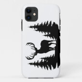 Big Buck unter Pine Trees Vector Case-Mate iPhone Hülle (Rückseite)