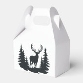 Big Buck unter Pine Trees Vector Geschenkschachtel (Rückseite)