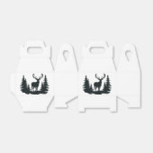 Big Buck unter Pine Trees Vector Geschenkschachtel (Ungefaltet)