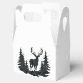 Big Buck unter Pine Trees Vector Geschenkschachtel (Geöffnet)
