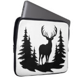 Big Buck unter Pine Trees Vector Laptopschutzhülle (Vorne Rechts)