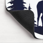 Big Buck unter Pine Trees Vector Mousepad (Ecke)