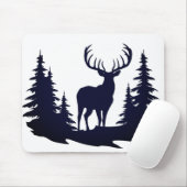 Big Buck unter Pine Trees Vector Mousepad (Mit Mouse)