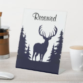 Big Buck unter Pine Trees Vector vorbehalten Sockelschild (In SItu)