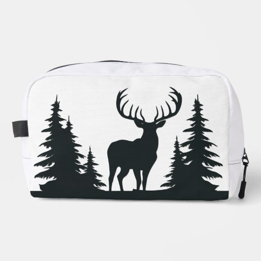 Big Buck unter Pine Trees Waschbeutel (Vorderseite)
