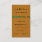 Big Bucks Dollar-Zeichen Visitenkarte (Rückseite)