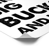 Big Bucks Funny Poster (Ecke)