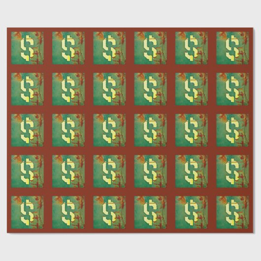 Big Bucks Rust Kariert Geschenkpapier (Flach)