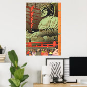 Big Buddha Of Todaiji Temple Asano Takeji 1953 Poster (Heimbüro)