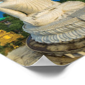 Big Buddha Statue am Meer Poster (Ecke)