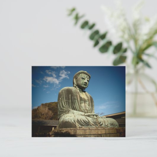 Big Buddha Statue Postcard Postkarte (Stehend Vorderseite)
