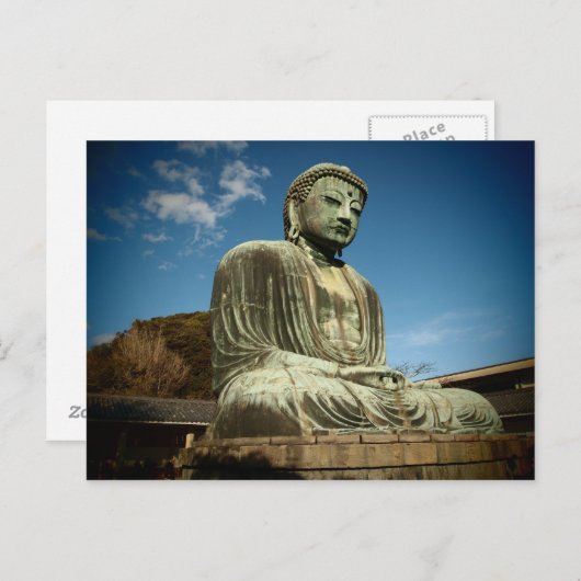 Big Buddha Statue Postcard Postkarte (Vorne/Hinten)