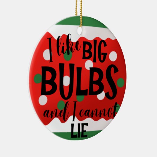 Big Bulbs Maßgeschneiderter Weihnachtsbaum für son Keramik Ornament (Rechts)