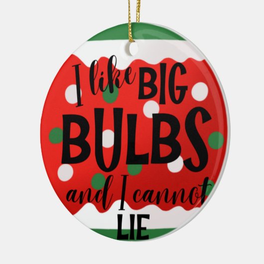 Big Bulbs Maßgeschneiderter Weihnachtsbaum für son Keramik Ornament (Links)
