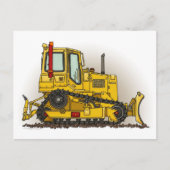 Big Bulldozer Dozer Postkarte (Vorderseite)