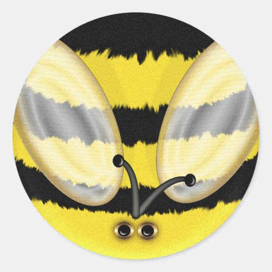 Big Bumble Bee Fun Stickers (Vorderseite)