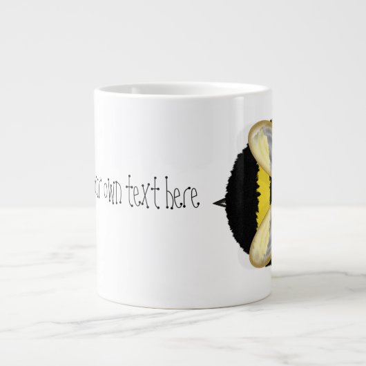 Big Bumble Bee Personalisiert Jumbo Tasse (Vorderseite)