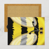 Big Bumble Bee Postcard Postkarte (Vorne/Hinten)